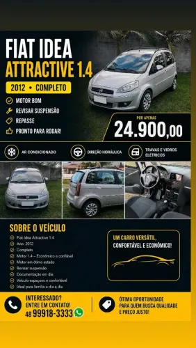 Fiat Idea Attractive 1.4 Fire Flex 8V 5P 2012
