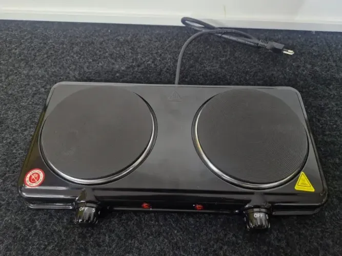 Fogão Elétrico de Mesa Elgin Double Cook - 2.000W - 220V - Novo - Caixa aberta