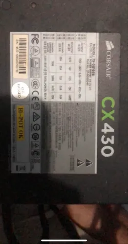Fonte 80Plus CX430 : Corsair