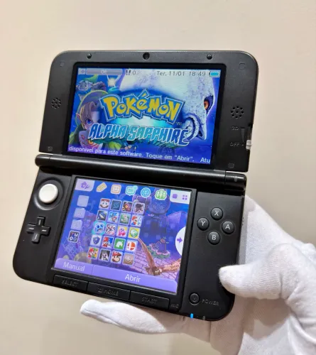 Nintendo 3ds XL Preto Desbloqueado 32 GB - Envio Pelo Olx Pay