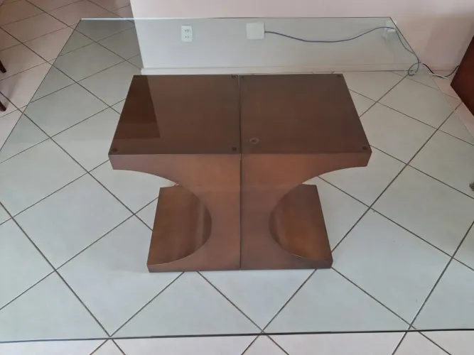 Mesa Vidro 8 cadeiras