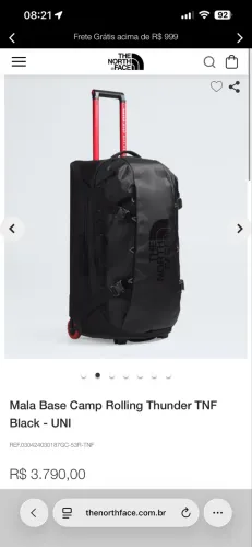 Mala THe North Face - Base Camp Rolling Thunder TNF Black - UNI