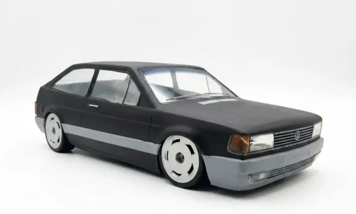 Gol preto fosco - Bolha para Automodelo 1:10