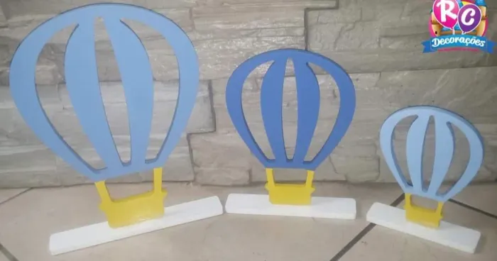 Trio de balões MDF