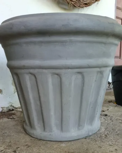 Vaso de Cimento 42cm | Vaso Grande para Plantas e Jardim - PRONTA ENTREGA!