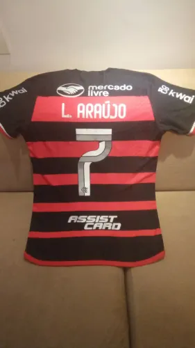 Camisa oficial FLAMENGO usada em jogo. Luiz Araujo
