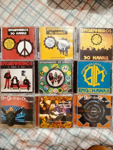 Lote de CDs engenheiros do Hawaii
