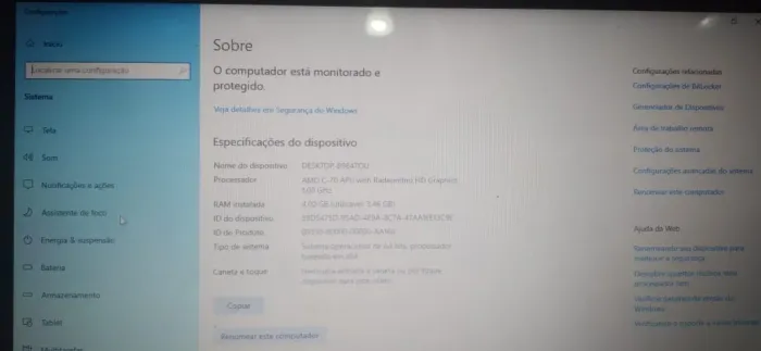 Notebook PHILCO 14L, HD 320GB, 4GB MEMÓRIA