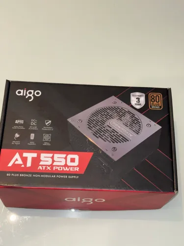 Fonte Aigo AT550 550W 80 Plus Bronze - Completa