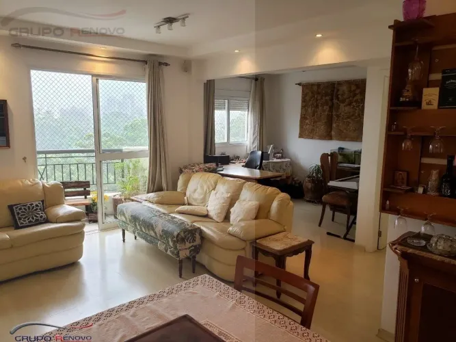 Locação: Apto mobiliado 125m² na Vila Cruzeiro. 2 suítes, 3 vagas, lazer. De frente para a