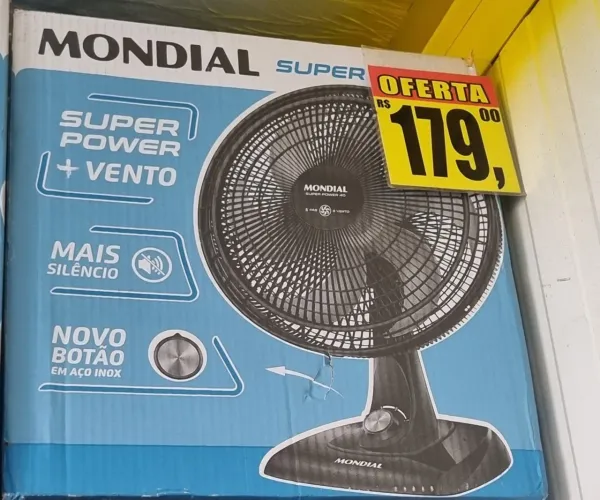 VENTILADOR GRANDE E MUITO FORTE (produto novo na caixa lacrada) só 179,00 reais