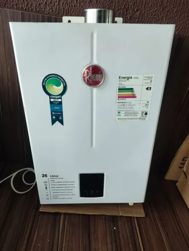 Aquecedor de Água a Gás Rheem 26L GN para reparo na câmara de combustão
