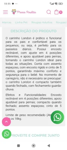 Carrinho de passeio