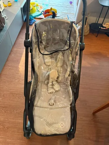 Carrinho Cybex Eezy S Twist+2 Fog Grey (Black Frame) + Rain Cover