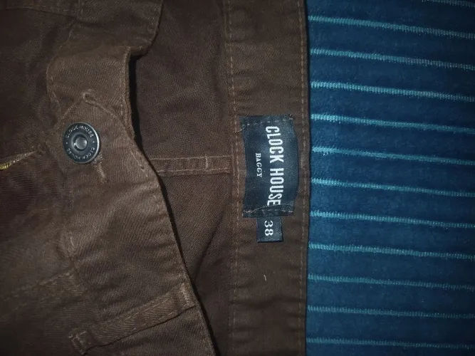 CALÇA - CLOCK HOUSE - BAGGY, TAMANHO 38