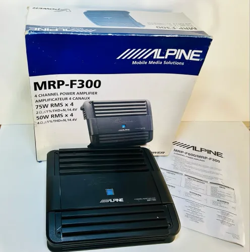 Amplificador Alpine MRP-F300 V-Power 4 canais