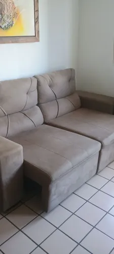 Sofá retrátil novo 3 lugares 
