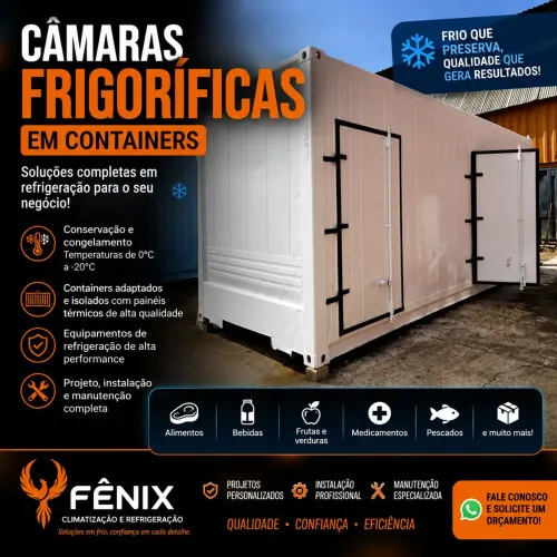 PROJETO COMPLETO CÂMARA FRIA EM CONTAINERS