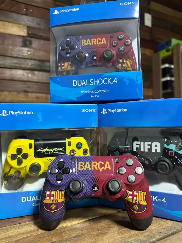 Controle PlayStation 4 coloridos diversos 