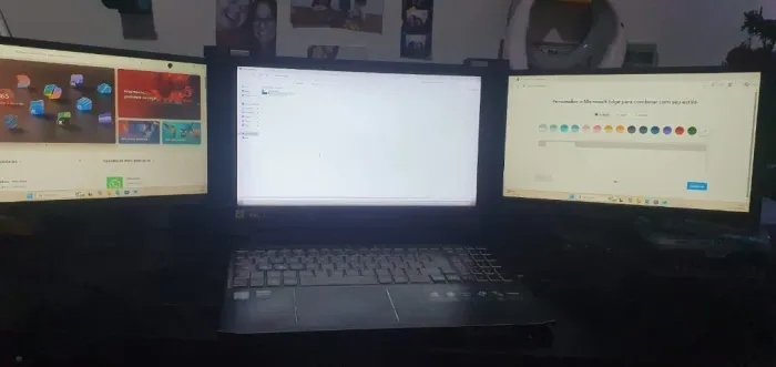 Monitor Portátil Triplo UPERFECT 14' FHD - Extensor de Tela para Notebook