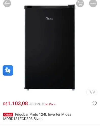 Frigobar mídia,  quase novo