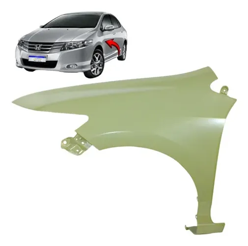 Paralama Honda City 2008 2009 2010 2011 2012 2013 2014 L.e Cinza
