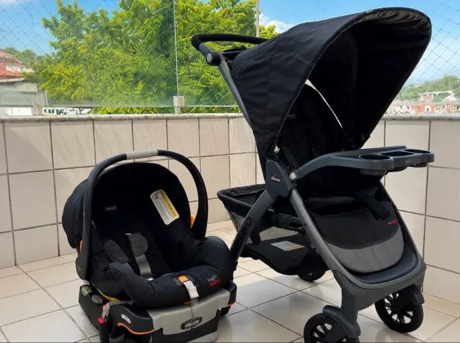 CARRINHO CHICCO BRAVO + BEBÊ CONFORTO KEYFIT + BASE ORIGINAL - IMPORTADO ?