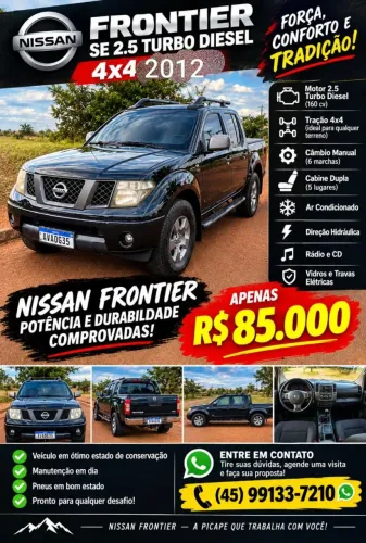 Nissan Frontier SE Attack CD 4X4 2.5 TB Diesel 2012