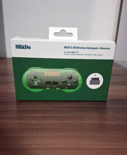 [LACRADO] Controle 8BitDo SN30 2.4Ghz pra Super Nintendo (Até 3x sem juros)