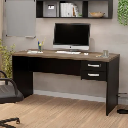Mesa de escritorio 120x60 com gavetas com avarias