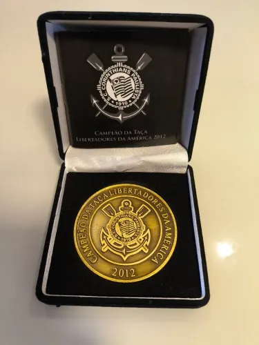 Medalha Oficial Corinthians Campeão Libertadores 2012 - Kit Colecionador Completo