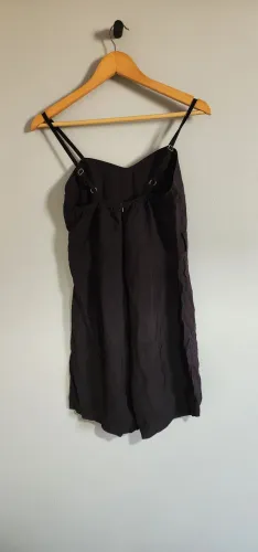 Macacão Feminino Preto com Alças Reguláveis
