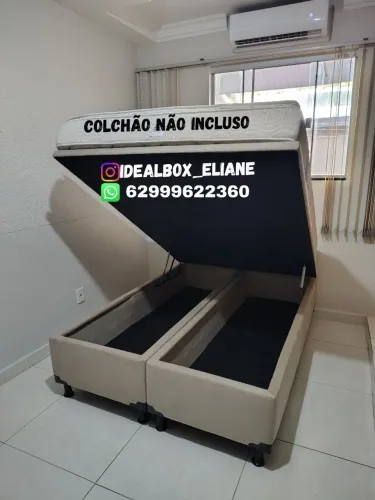 Box baú casal bipartido/ um ano de garantia!