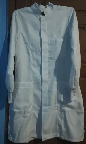 Jaleco gola de padre 