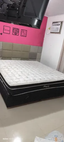 Cama King Size Ortobom Majestic Pocket + Box - Desapego R$ 550