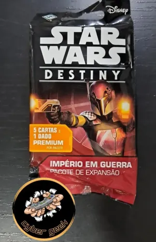 STAR WARS DESTINY IMPERIO EM GUERRA (PACOTE DE EXPANSÃO) 5 CARTAS + 1 DADO PREMIUM