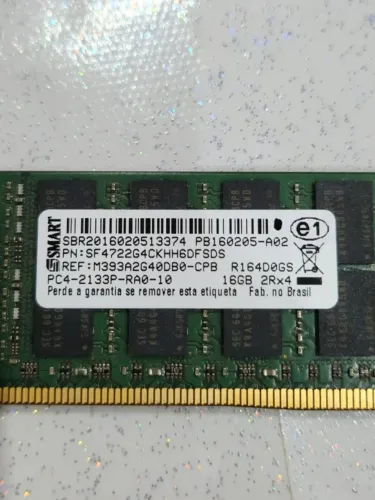 Memoria DDR 16gb | 2rx4 | Pc4 | 2133p Rao-10 | Para Servidor