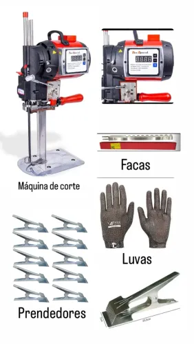 Máquina industrial corte tecido