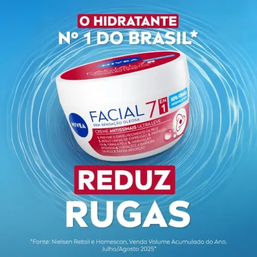 NIVEA Creme Facial Antissinais Ultraleve 7 em 1 100g