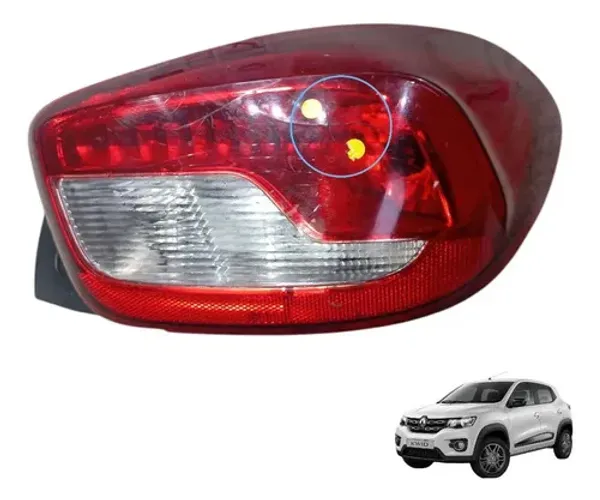 Lanterna Traseira Direita Renault Kwid 2018 1.0 Flex Detalhe Direito/passageiro Vermelho