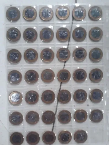 Coleção de moedas antigas