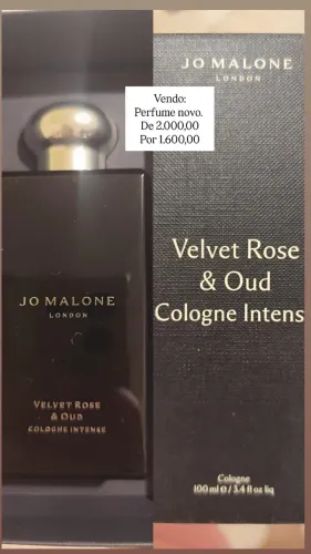 Perfume Jo Malone - Velvet Rose e Oud 100ml novo. De 2000,00 por 1600,00