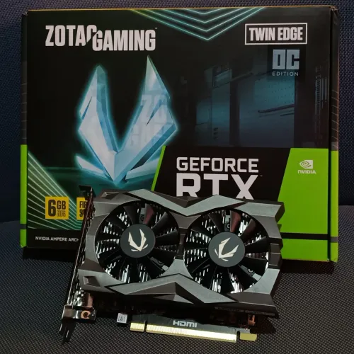 RTX 3050 6GB Zotac Gaming - Ótimo Estado