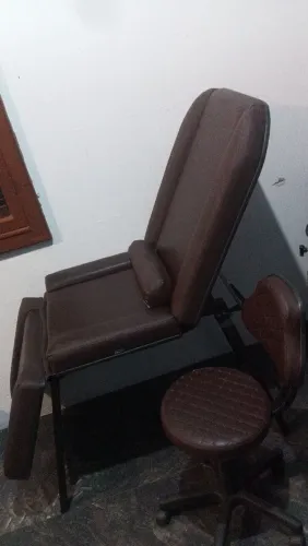Maca de Massagem EMaca tatuador/Studio estetica e Mocho Giratório Hidráulico Profissionais