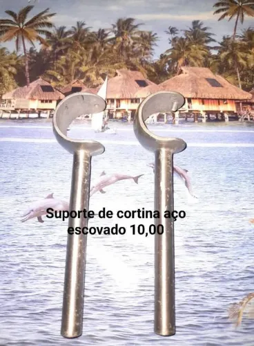 Suporte cortina e trilho
