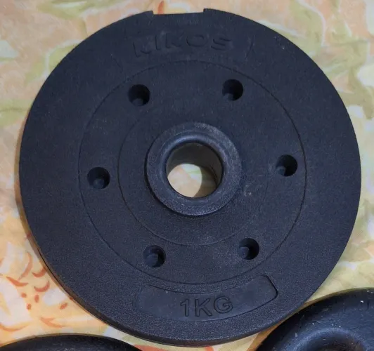 4 Anilhas de 1kg Kikos