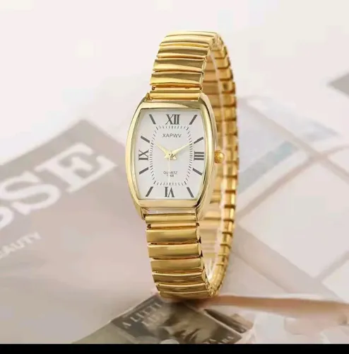 relógio feminino elegante pulseira ajustável