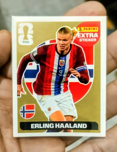 Figurinha Legend Haaland Ouro Gold Copa do Mundo FIFA 2026 Virgínia Extra Sticker