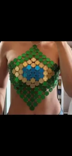 Blusa acrílico Brasil copa