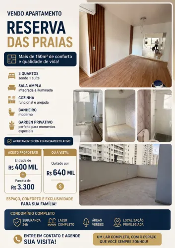 Já financiado Apt Reserva das Praias 